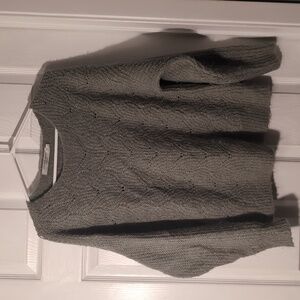 Simons Green Gray Knit Sweater